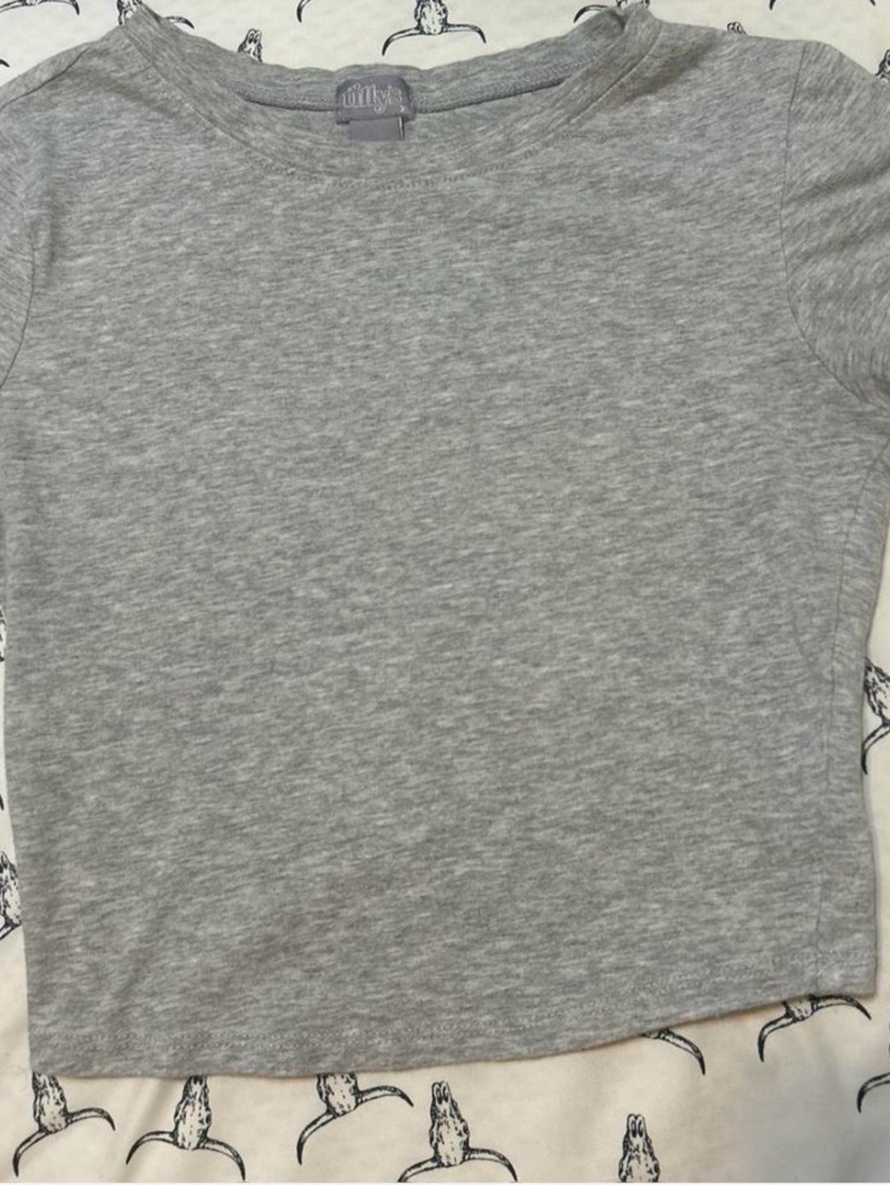 Tilly's Heather Gray Crop Top